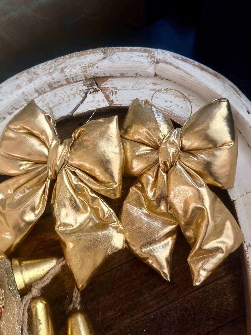 Gold and White Holiday Ornament Set - Home Accents